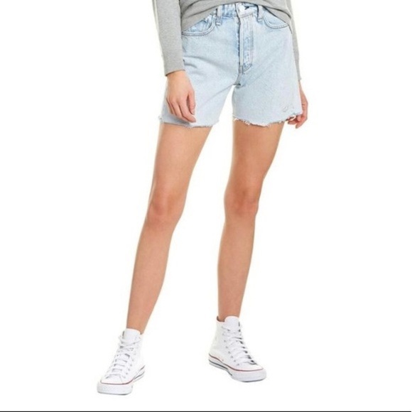 Rag & Bone “Maya High Rise Midi Short in Nevada Blue” -24 - Picture 2 of 10